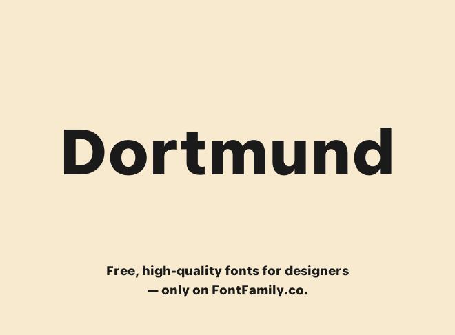 Dortmund Font