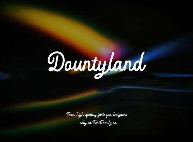 Dountyland Font