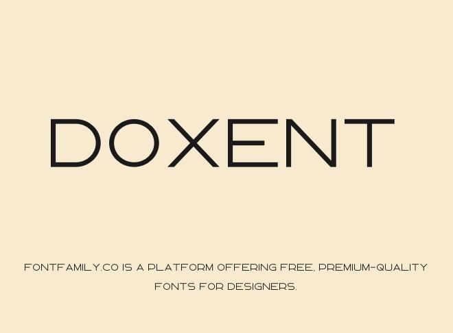 Doxent Font