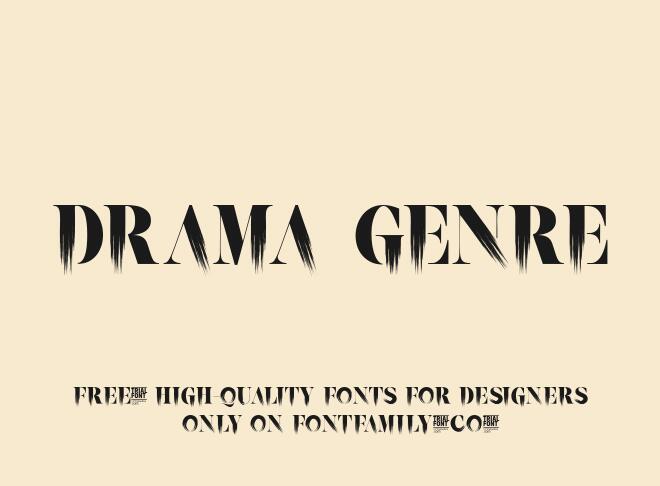 Drama Genre Font