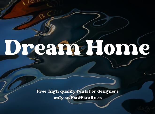 Dream Home Font