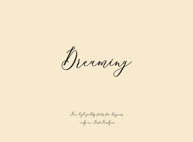 Dreaming Font