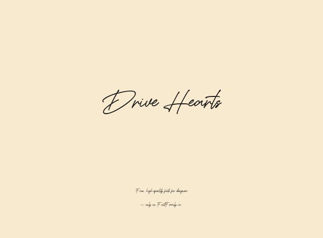 Drive Hearts Font