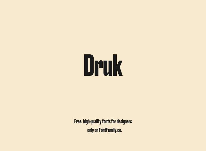 Druk Font