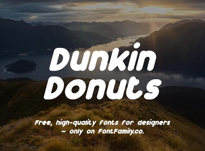Dunkin Donuts Font