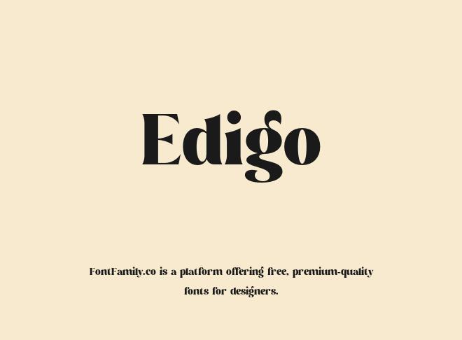 Edigo Font