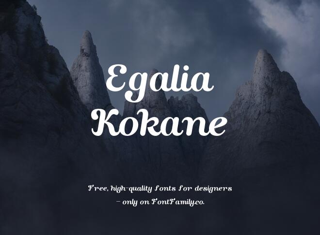 Egalia Kokane Font