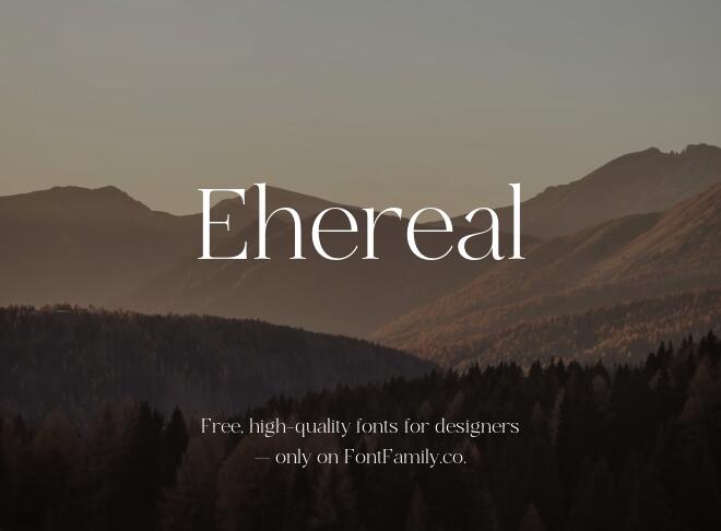 Ehereal Font
