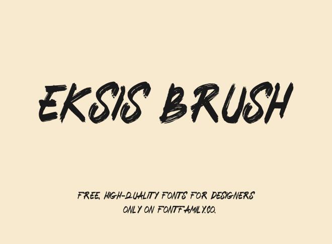 Eksis Brush Font
