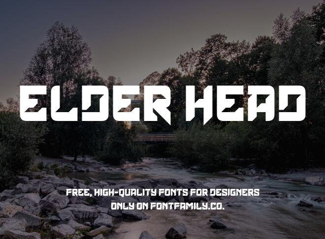 Elder Head Font