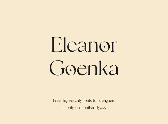 Eleanor Goenka Font