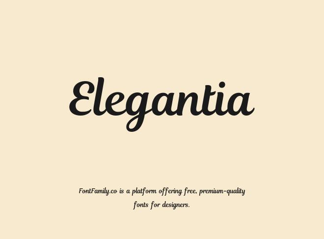 Elegantia Font