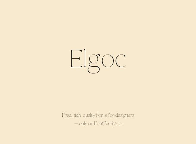 Elgoc Font