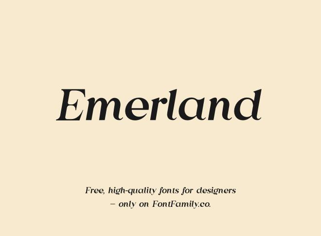 Emerland Font