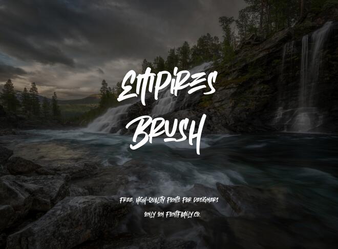 Empires Brush Font