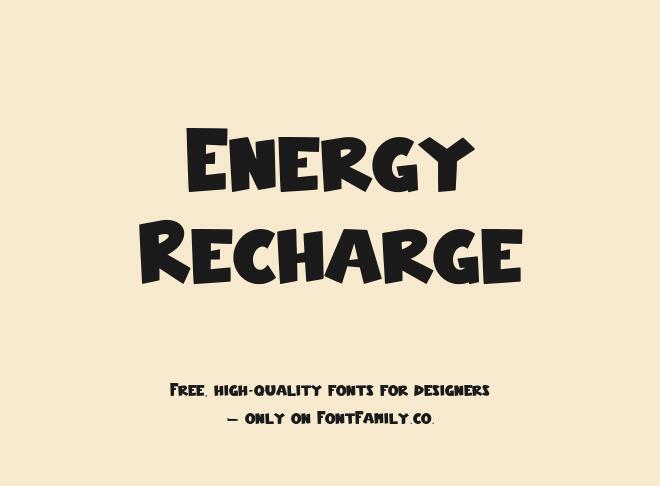 Energy Recharge Font