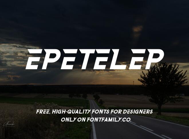Epetelep Font