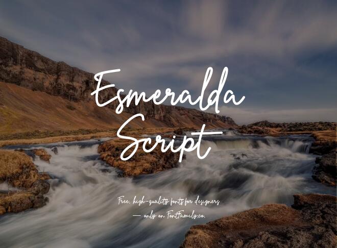 Esmeralda Script Font