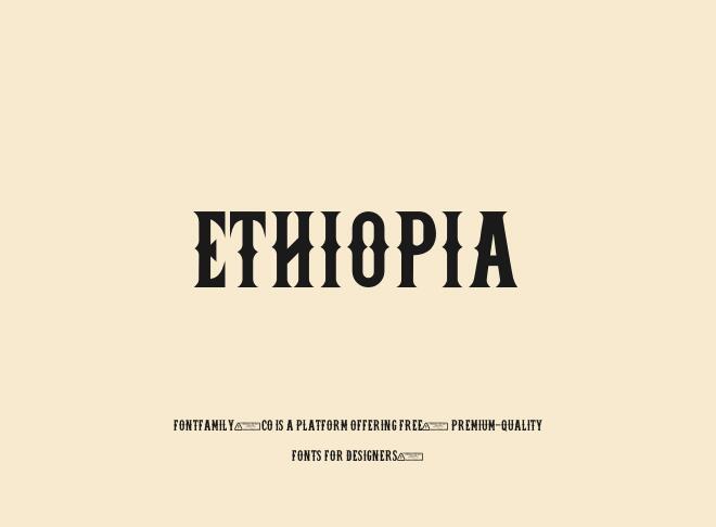Ethiopia Font