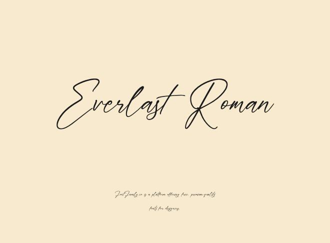 Everlast Roman Font