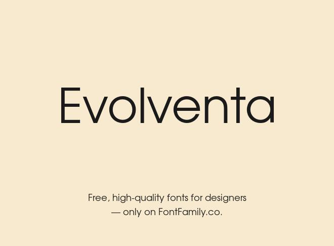 Evolventa Font