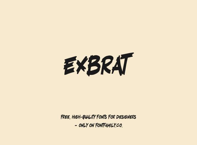 Exbrat Font
