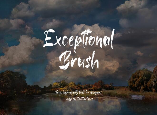 Exceptional Brush Font