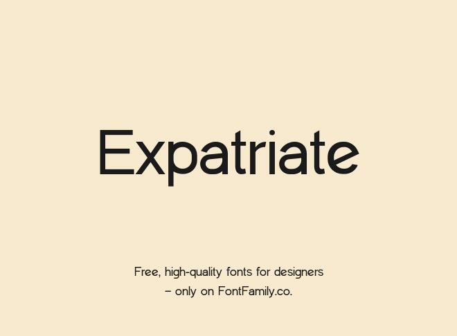Expatriate Font