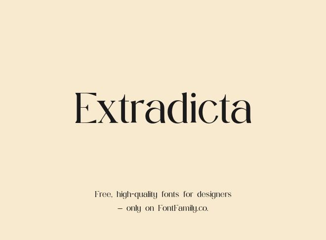 Extradicta Font