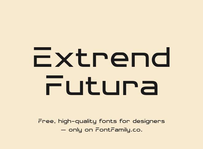 Extrend Futura Font