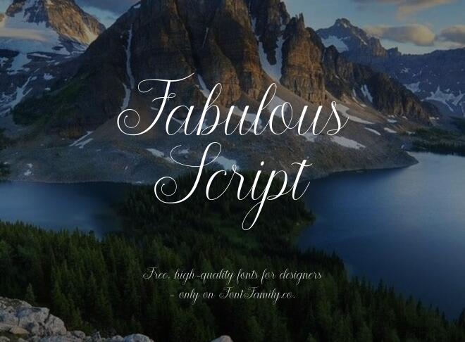 Fabulous Script Font