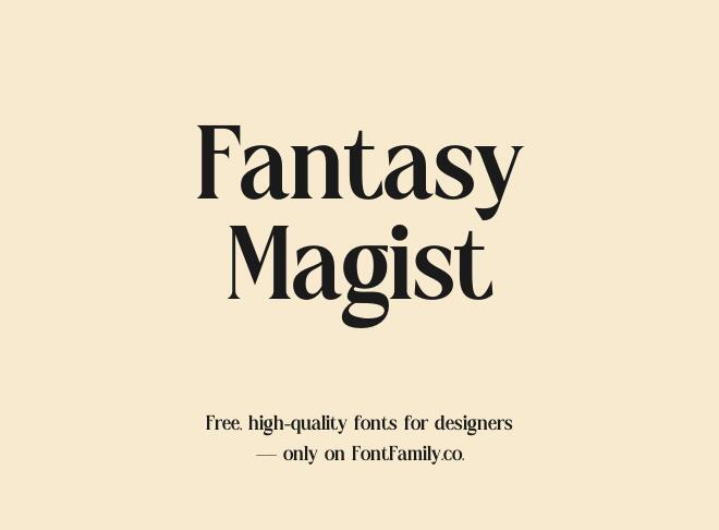 Fantasy Magist Font