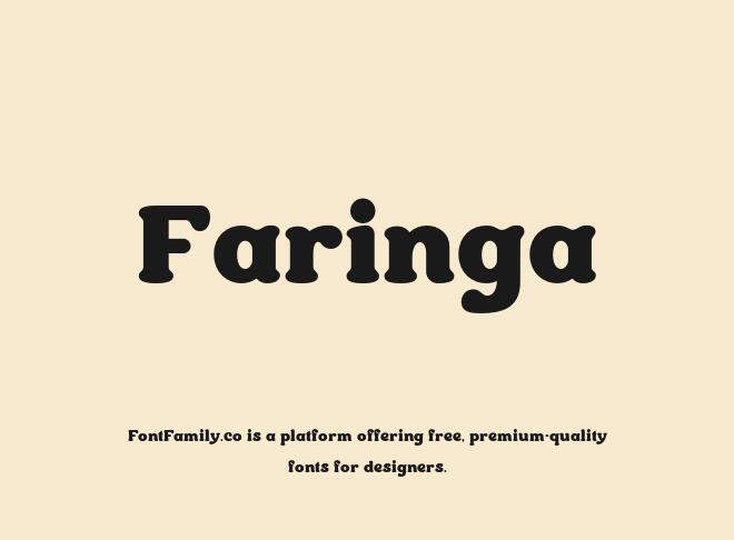 Faringa Font