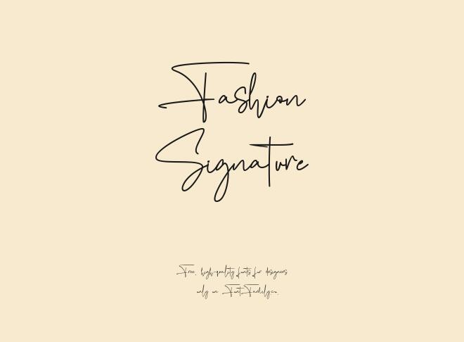 Fashion Signature Font