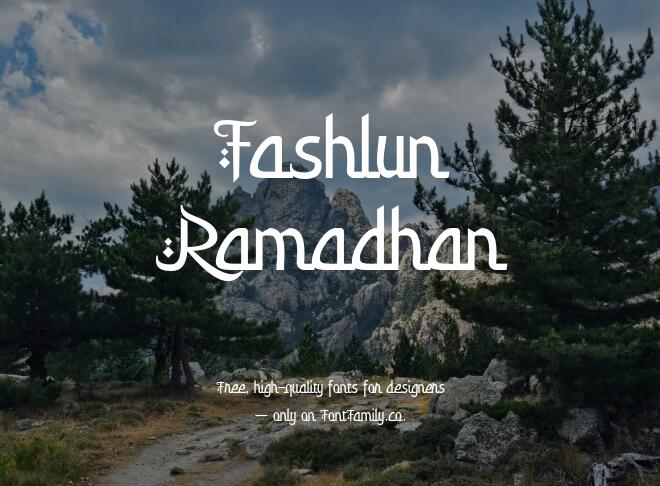 Fashlun Ramadhan Font