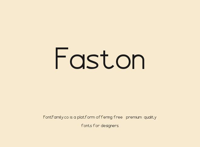 Faston Font