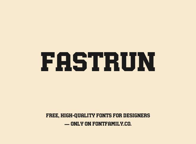 Fastrun Font