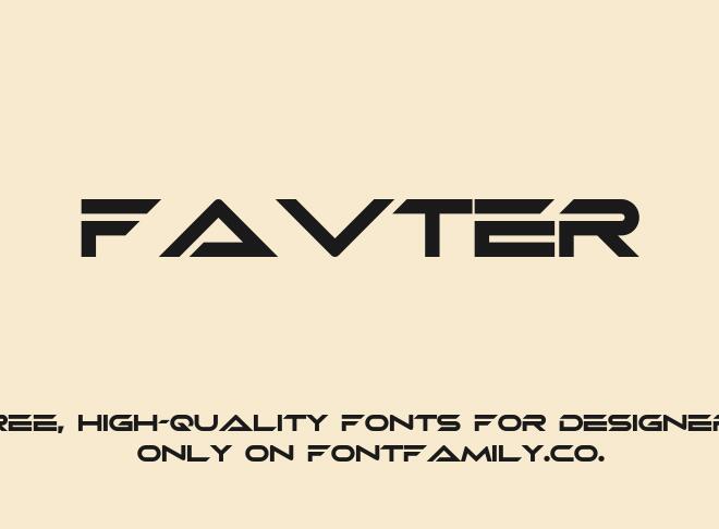 Favter Font