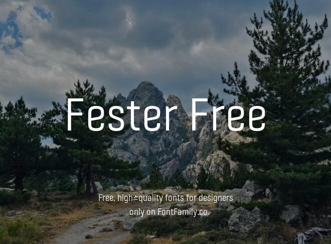 Fester Free Font