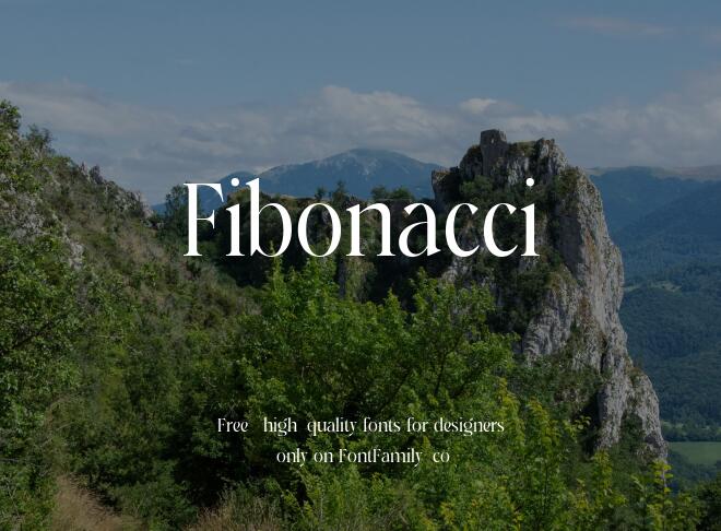 Fibonacci Font