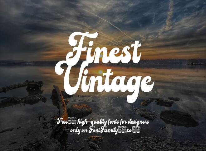 Finest Vintage Font