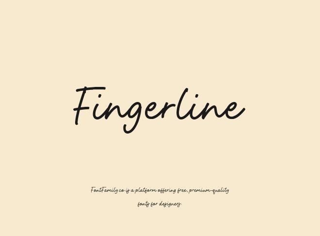 Fingerline Font