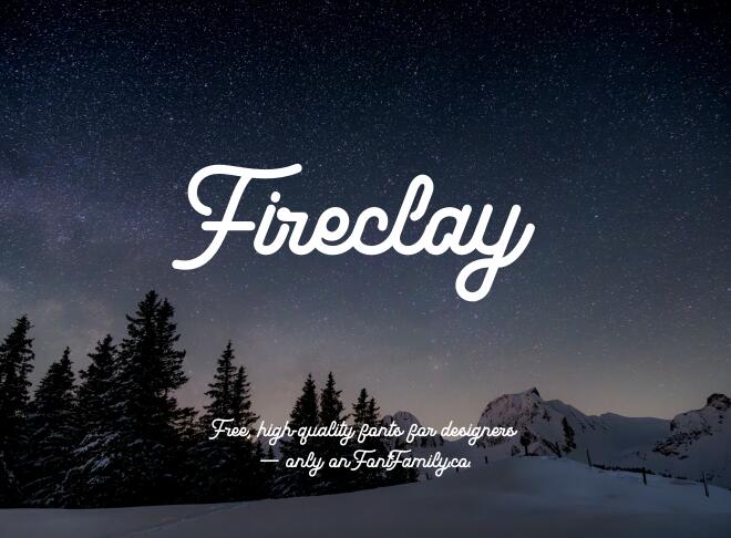 Fireclay Font
