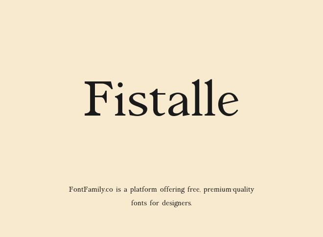 Fistalle Font