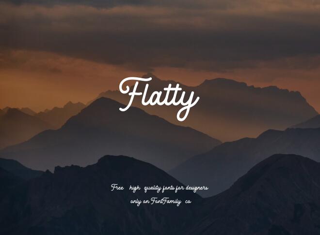 Flatty Font