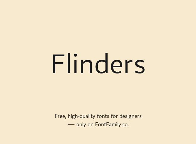 Flinders Font