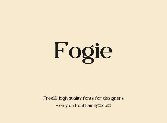 Fogie Font