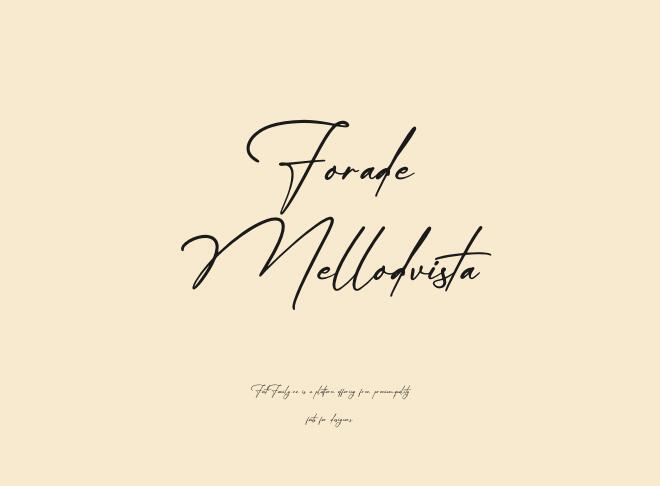 Forade Mellodvista Font