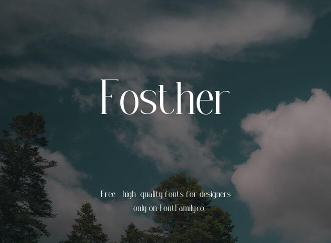 Fosther Font
