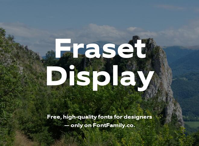 Fraset Display Font